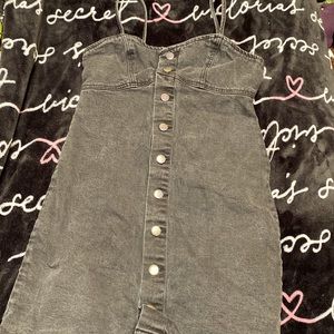 Black dress overalls